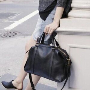Madewell The Glasgow Satchel in Black